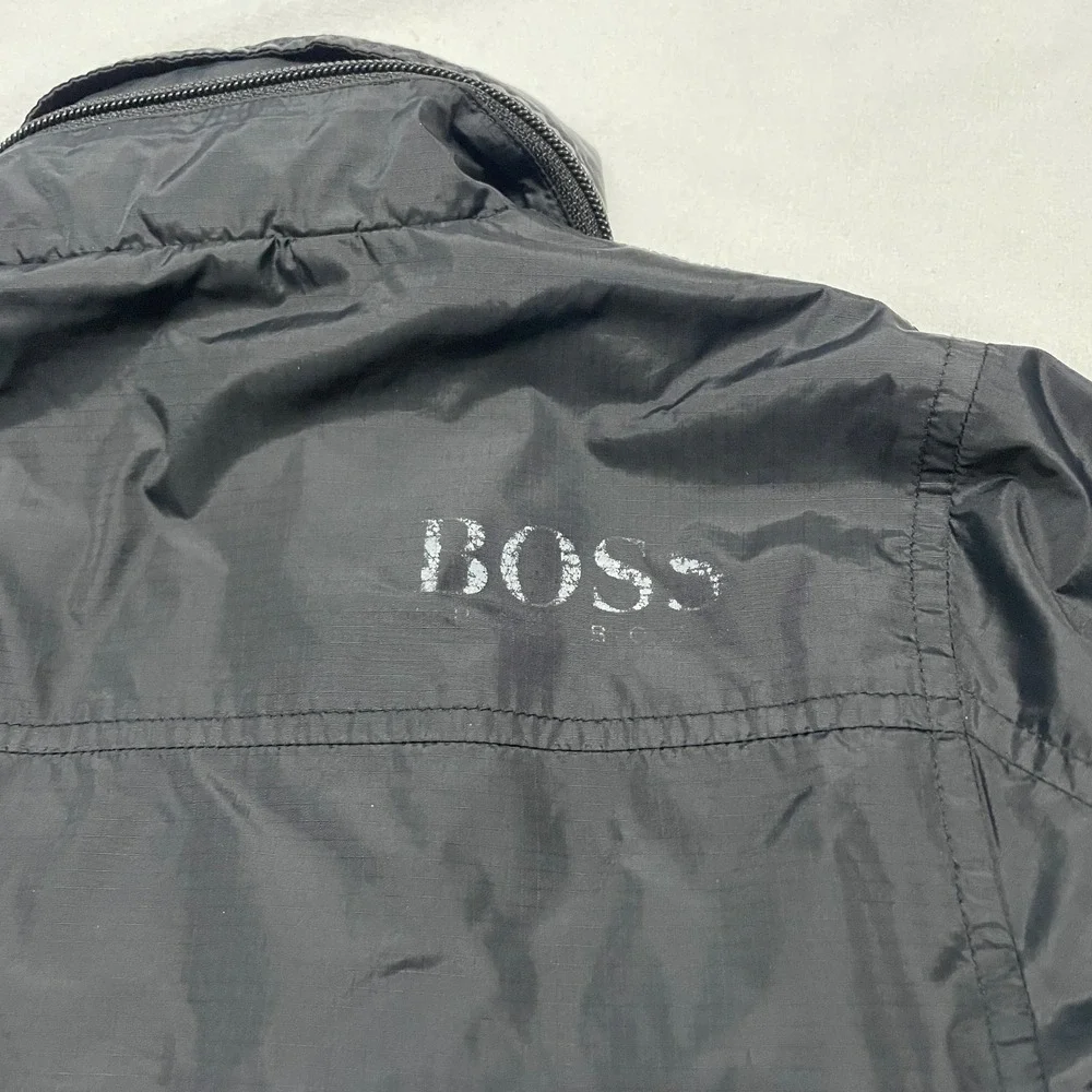 Hugo Boss Alex Thomson Boys Racing Extreme Sailing Jacket Windbreaker Hooded